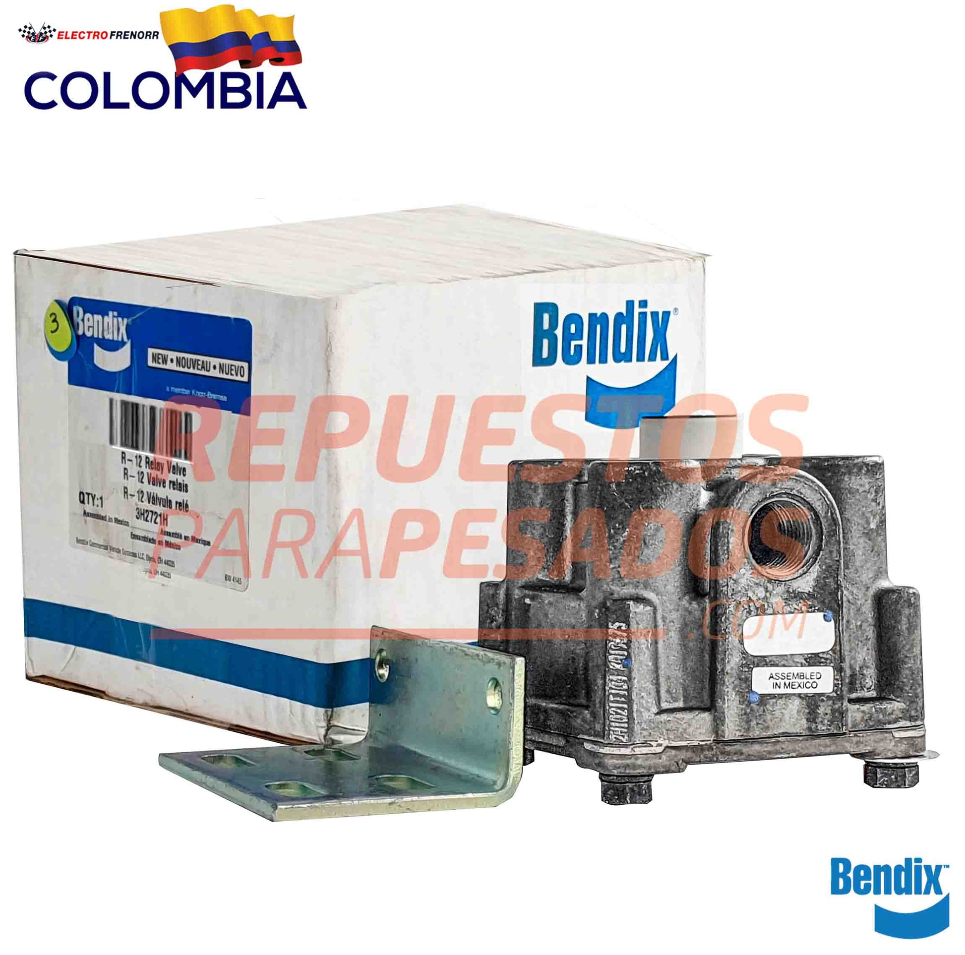 Válvula rele Bendix para camiones, repuesto esencial para sistema de frenos en vehículos pesados