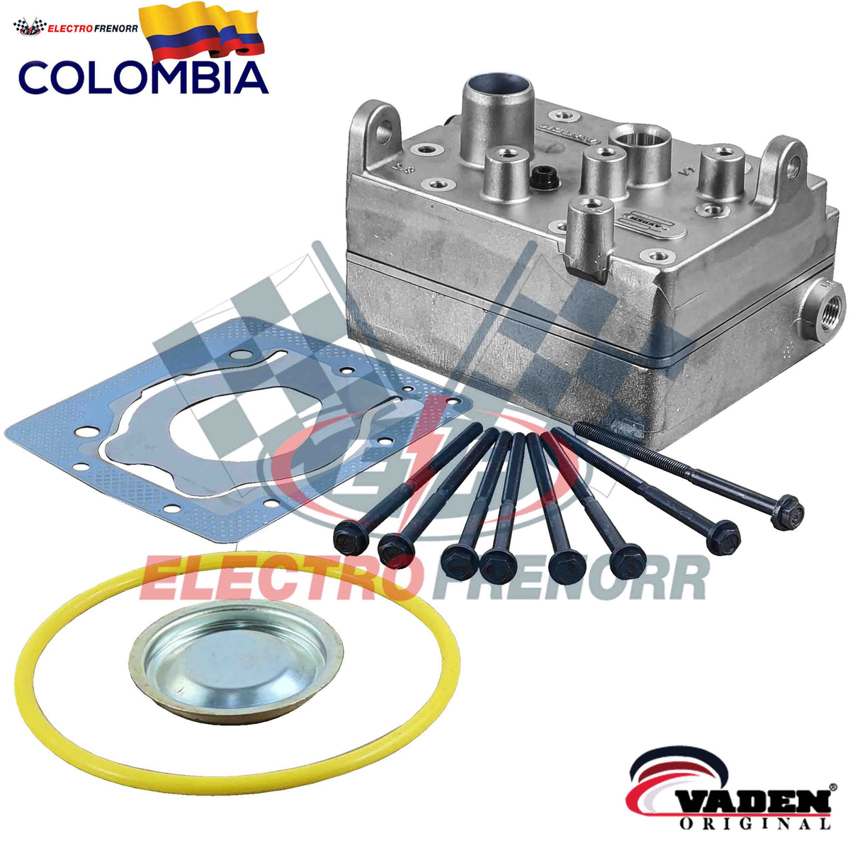 Culata Compresor X-15 Kenworth marca VADEN referencia 16 17 10