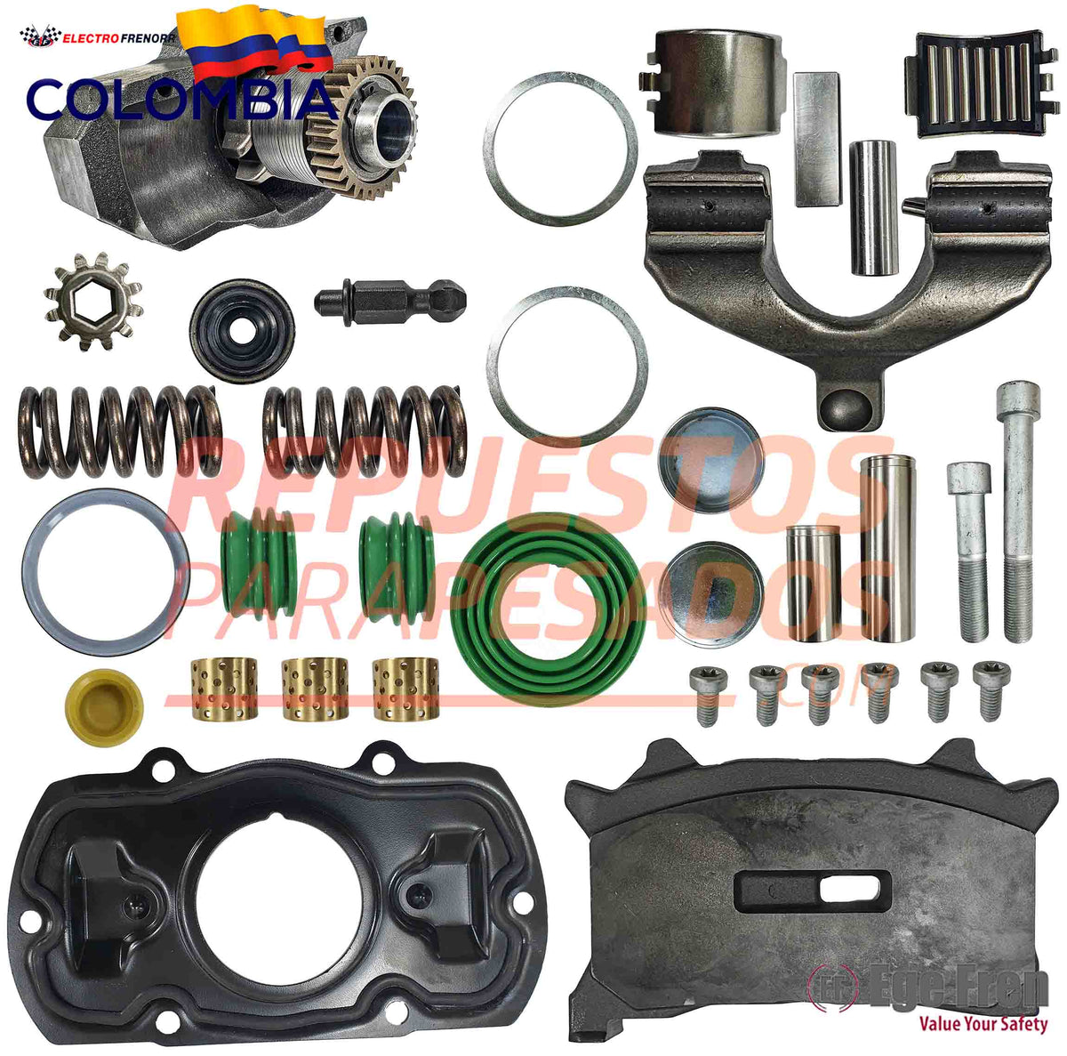 Kit Completo Reparacion Mordaza Maxx 22 Derecha marca VADEN referencia 40100016