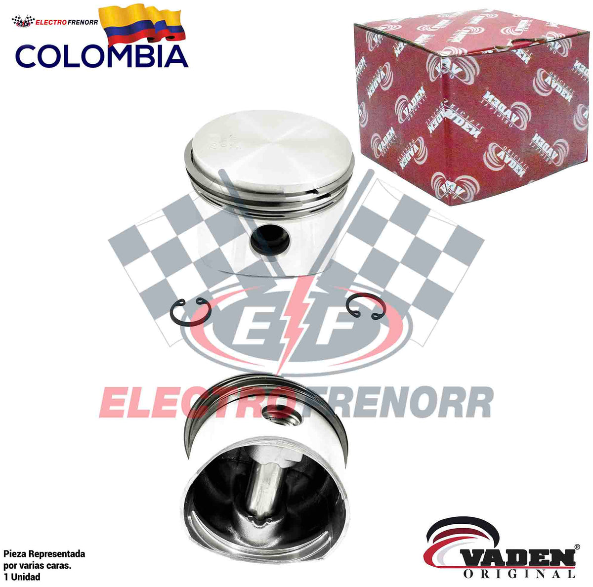 Piston 75mm en 010 marca VADEN referencia 7000 751 101