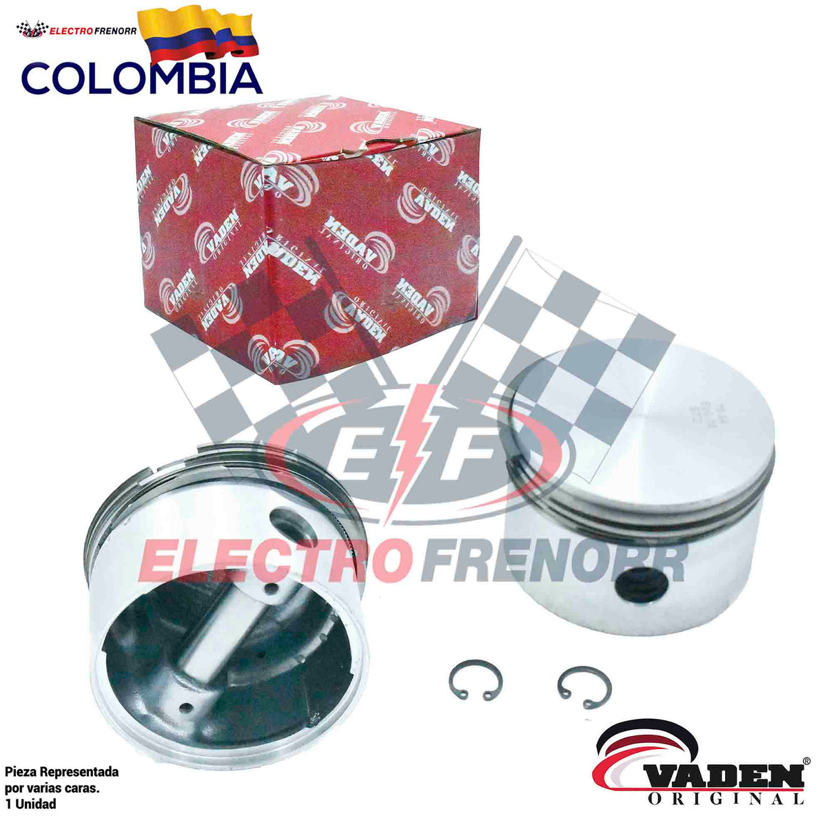 Piston y Anillos 80mm en 40 marca VADEN referencia 7000 804 104