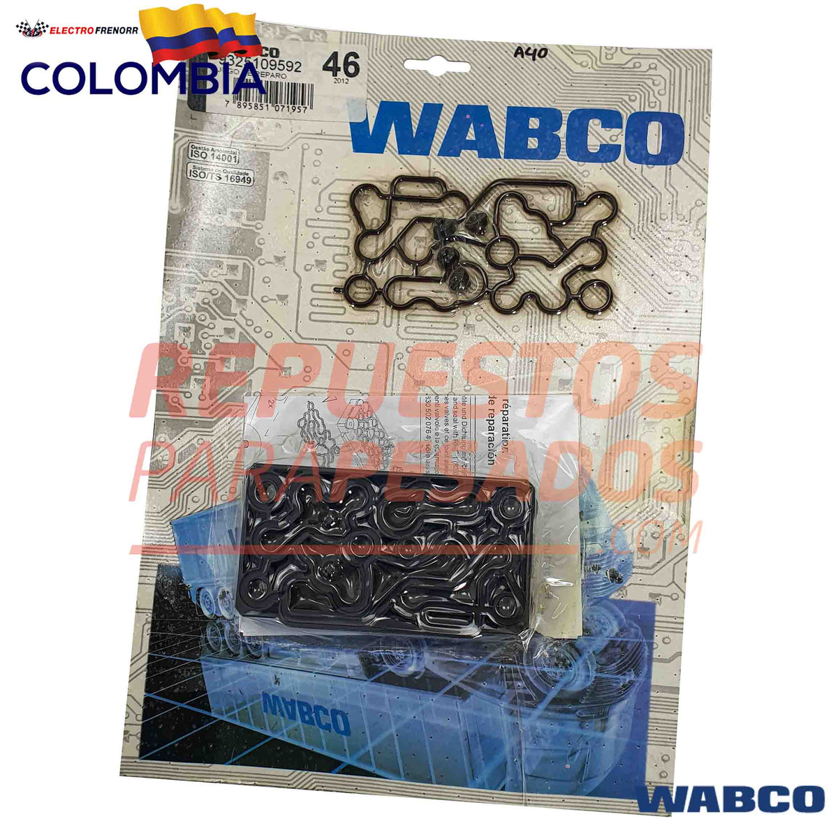 Kit Placa de Conexión Tubería APS marca WABCO referencia 9325109592